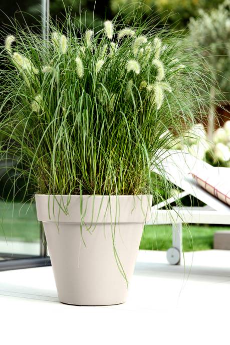 pure round 60cm leinenweiß